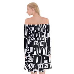 Off Shoulder Skater Dress 