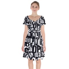 Short Sleeve Bardot Dress 