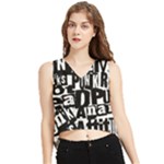 Punk Lives V-Neck Cropped Tank Top