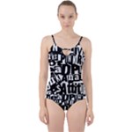 Punk Lives Cut Out Top Tankini Set