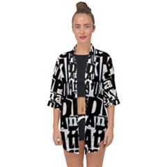 Open Front Chiffon Kimono 
