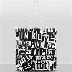 Full Print Rope Handle Tote (Large) 