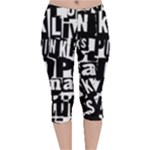 Punk Lives Velvet Capri Leggings 