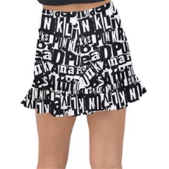 Fishtail Mini Chiffon Skirt 