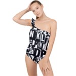 Punk Lives Frilly One Shoulder Swimsuit