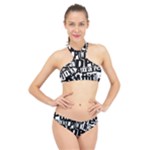 Punk Lives High Neck Bikini Set