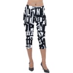 Punk Lives Lightweight Velour Capri Leggings 