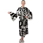 Punk Lives Maxi Velour Kimono