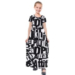 Kids  Short Sleeve Maxi Dress 