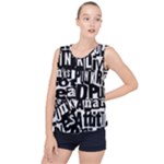 Punk Lives Bubble Hem Chiffon Tank Top