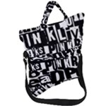 Punk Lives Fold Over Handle Tote Bag