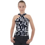Punk Lives Cross Neck Velour Top