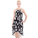 Punk Lives High-Low Halter Chiffon Dress 