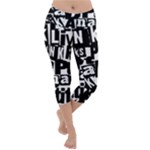 Punk Lives Lightweight Velour Capri Yoga Leggings