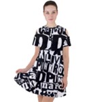 Punk Lives Short Sleeve Shoulder Cut Out Dress 