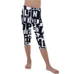 Punk Lives Kids  Lightweight Velour Capri Leggings 