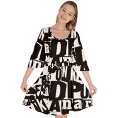 Velour Kimono Dress 