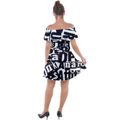 Off Shoulder Velour Dress 