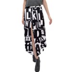 Punk Lives Velour Split Maxi Skirt