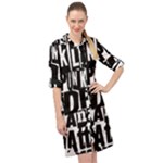 Punk Lives Long Sleeve Mini Shirt Dress