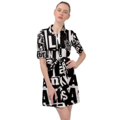 Belted Shirt Dress 