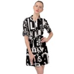 Punk Lives Belted Shirt Dress