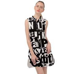 Sleeveless Shirt Dress 