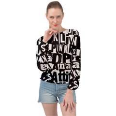 Banded Bottom Chiffon Top 