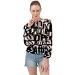 Punk Lives Banded Bottom Chiffon Top