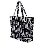 Punk Lives Zip Up Canvas Bag