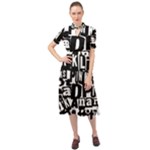 Punk Lives Keyhole Neckline Chiffon Dress