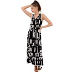 Punk Lives V-Neck Chiffon Maxi Dress