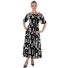Shoulder Straps Boho Maxi Dress  