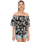 Punk Lives Off Shoulder Short Sleeve Top