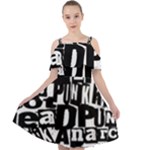 Punk Lives Cut Out Shoulders Chiffon Dress