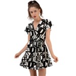 Punk Lives Flutter Sleeve Wrap Dress