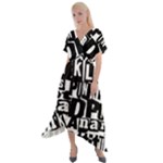 Punk Lives Cross Front Sharkbite Hem Maxi Dress