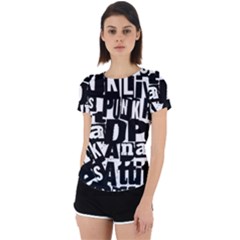Back Cut Out Sport T-Shirt 