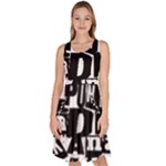 Punk Lives Knee Length Skater Dress With Pockets