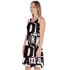 Knee Length Skater Dress With Pockets 