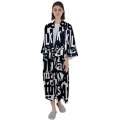 Maxi Satin Kimono 