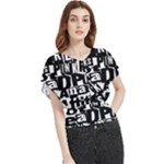 Punk Lives Butterfly Chiffon Blouse