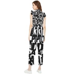Women s Frill Top Chiffon Jumpsuit 