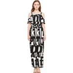 Punk Lives Draped Sleeveless Chiffon Jumpsuit