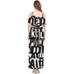 Draped Sleeveless Chiffon Jumpsuit 