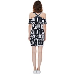 Shoulder Frill Bodycon Summer Dress 