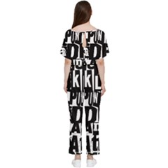 Batwing Lightweight Chiffon Jumpsuit 