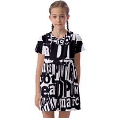 Kids  Asymmetric Collar Dress 