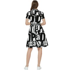 Short Sleeve Waist Detail Dress 