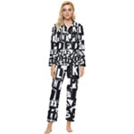 Punk Lives Womens  Long Sleeve Pocket Pajamas Set